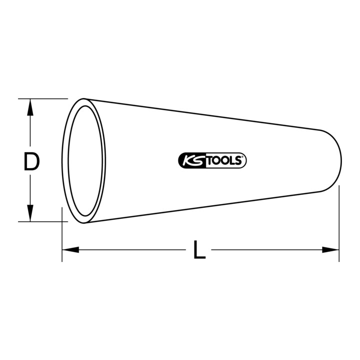 KS Tools Isolierte Tülle ohne Klemmkappe, 10mm