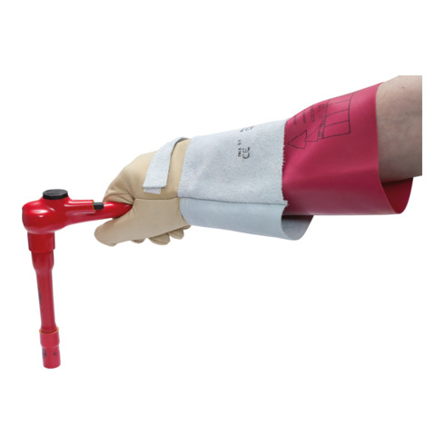 KS Tools Isolierter Elektriker-Schutzhandschuh, Größe 9, rot