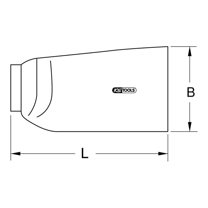 KS Tools Isolierter NH-Sicherungs-Aufsteckgriff, 380mm
