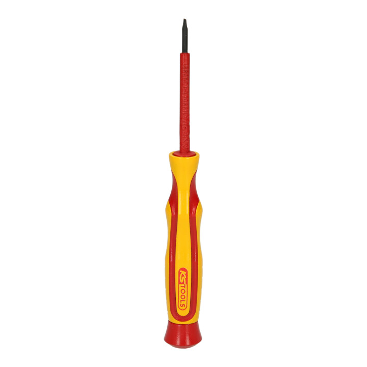 KS Tools Isolierter Präzisions-Schlitz-Schraubendreher