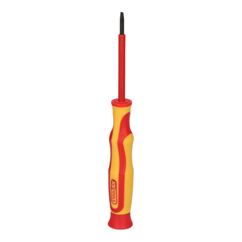 KS Tools Isolierter Präzisions-Schlitz-Schraubendreher