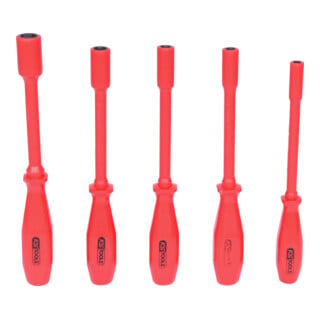 KS Tools Isolierter Stecknuss-Schraubendreher-Satz, 6-kant, 5-teilig