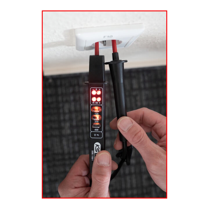 KS Tools Isolierter Universal-Spannungsprüfer 6-400 V