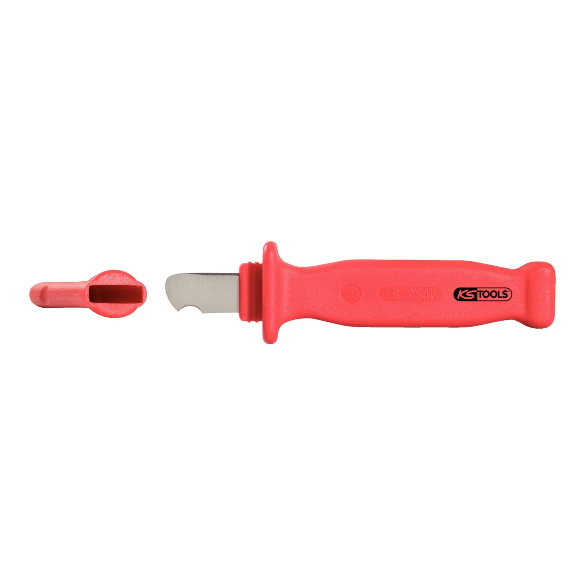 KS Tools Isoliertes Abmantelungsmesser, 182mm