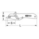KS Tools Isoliertes Kabelmesser mit auswechselbarer Klinge, 189mm-3
