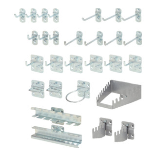 KS Tools Jeu crochets+accessoires d'accroche 28pcs.