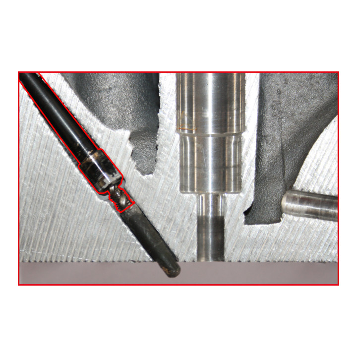 KS Tools Jeu d'alésage universel pour têtes de bougies de préchauffage M8 x 1,0