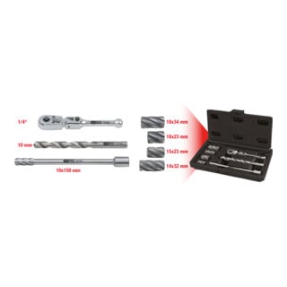 KS Tools Jeu d'alésoirs ABS, 7 pcs