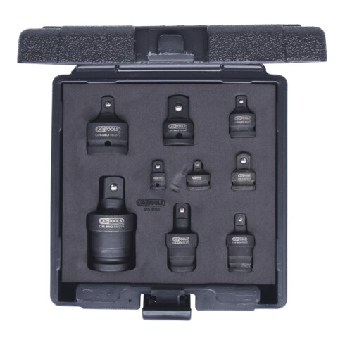 KS Tools Jeu d'augmentateurs/réducteurs à chocs, 9 pcs.