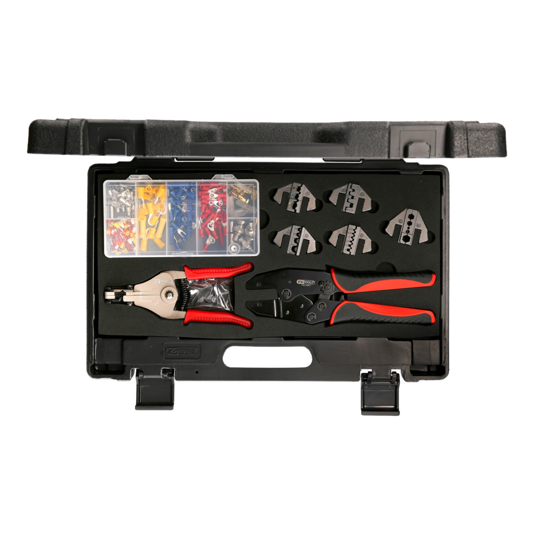 KS Tools Jeu de 283 outils pour le sertissage et le dénudage + cosses, 283 pcs.