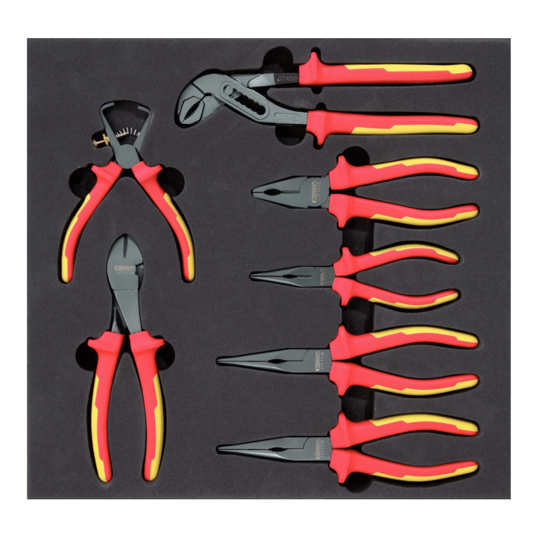 KS Tools Jeu de 7 pinces isolantes, 7 pièces, avec insert système 2/3