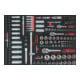 KS Tools Jeu de clés à douille 1/4"+3/8"+1/2", 195 pcs. dans l'insert système 1/1