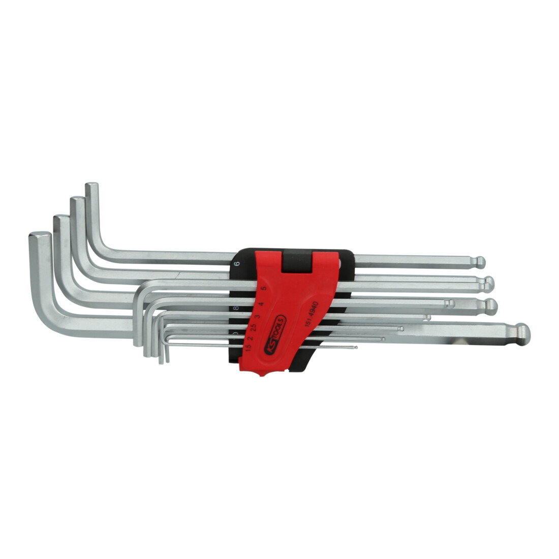 KS Tools Jeu de clés à douille hexagonale à boule, XL, 10 pcs.