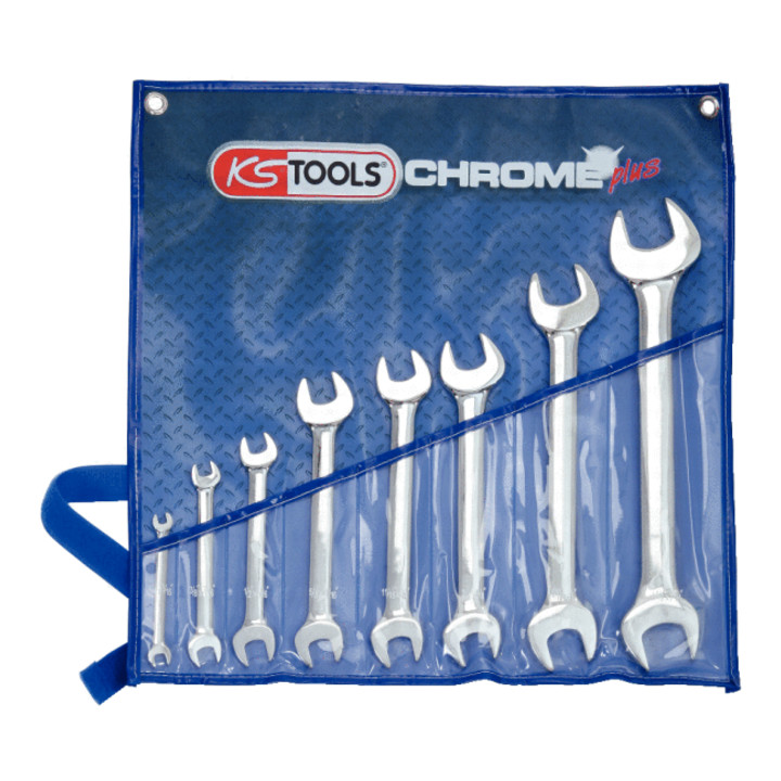 KS Tools Jeu de clés à fourche CHROMEplus, 8 pcs.