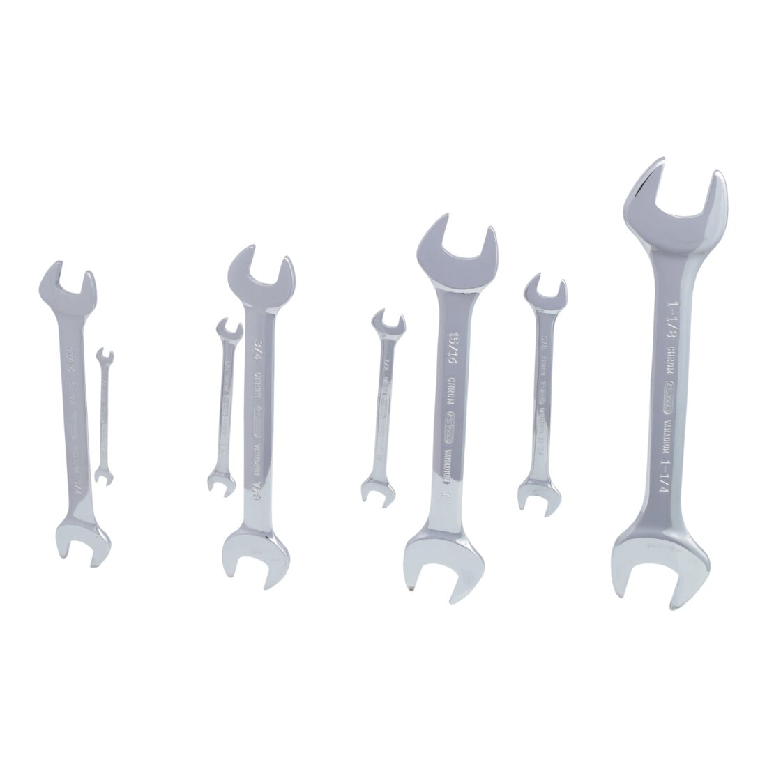 KS Tools Jeu de clés à fourche CHROMEplus, 8 pcs.