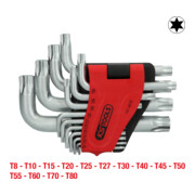 KS Tools Jeu de clés Allen TX, courtes, 14 pcs.-3