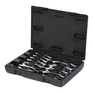 KS Tools Jeu de clés mixtes à cliquet courtes GEARplus, 12 pcs.