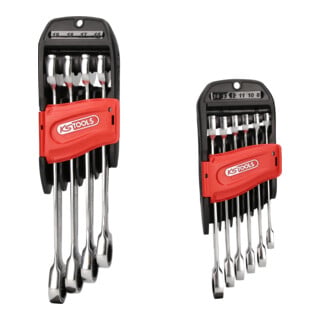 KS Tools Jeu de clés mixtes à cliquet GEARplus, 10 pcs.