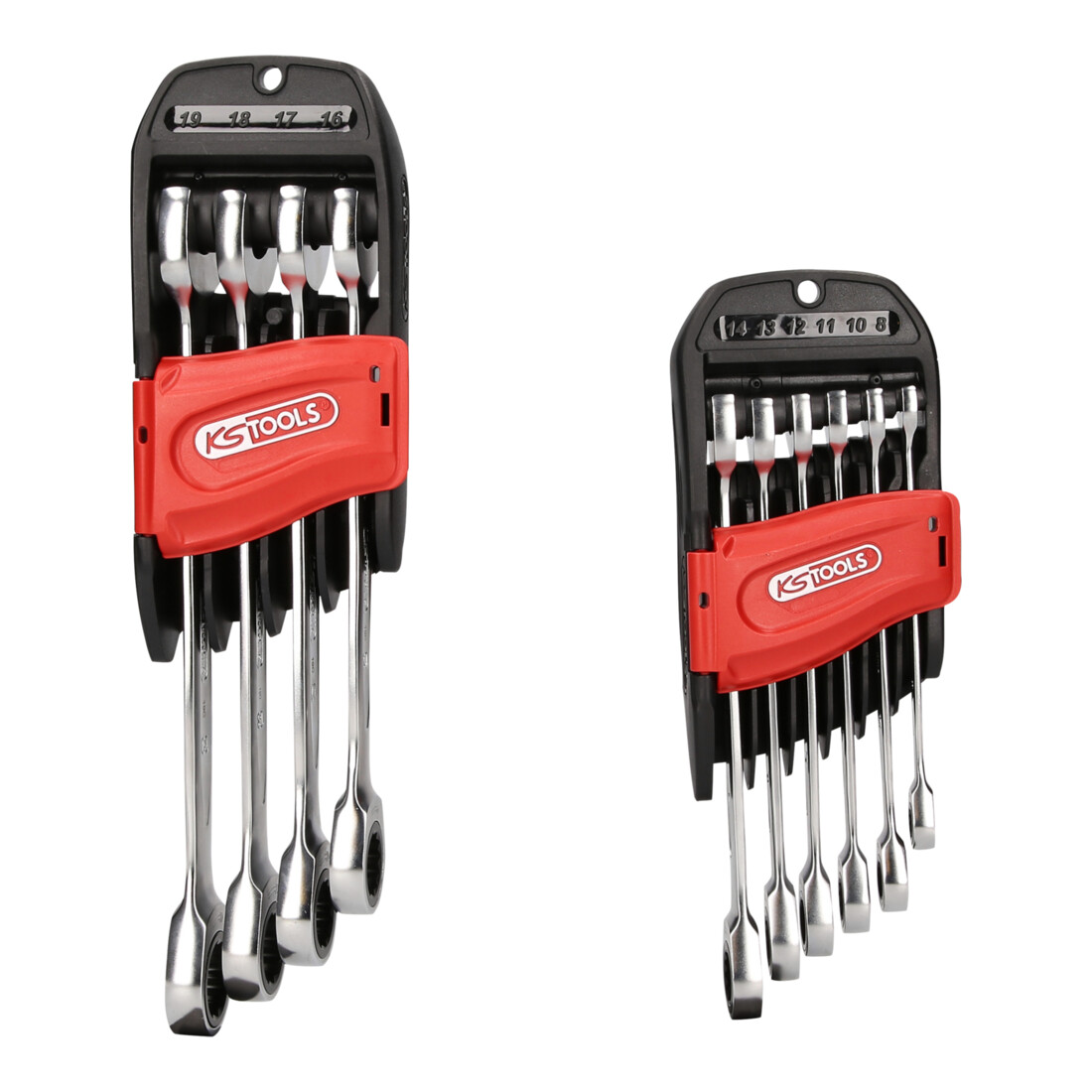 KS Tools Jeu de clés mixtes à cliquet GEARplus, 10 pcs.