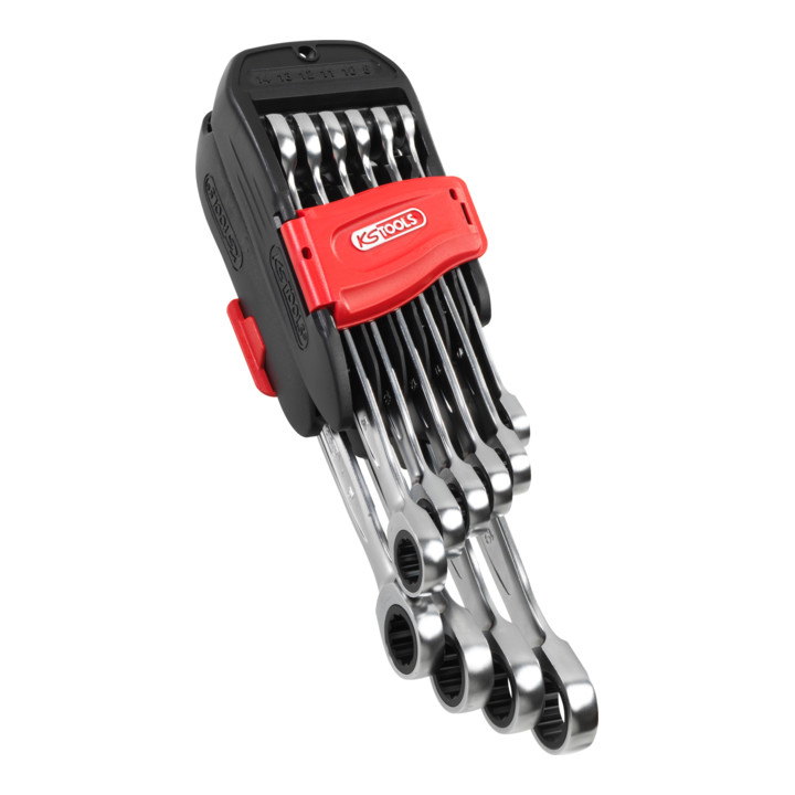 KS Tools Jeu de clés mixtes à cliquet GEARplus, 10 pcs.