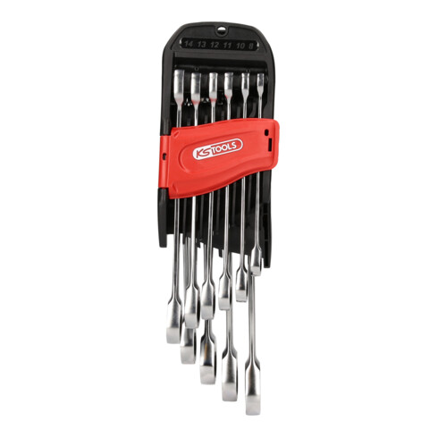 KS Tools Jeu de clés mixtes à cliquet GEARplus, 10 pcs.