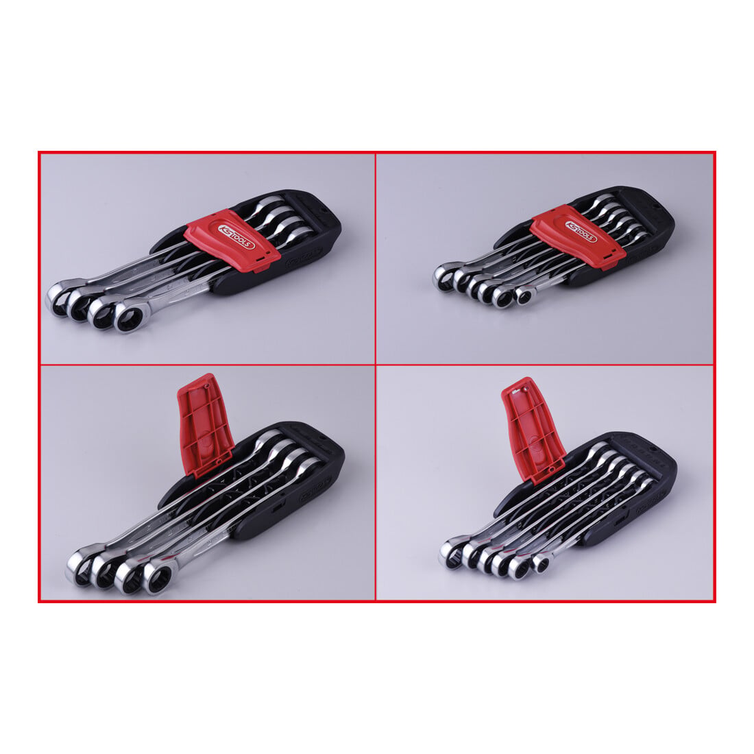 KS Tools Jeu de clés mixtes à cliquet GEARplus, 10 pcs.