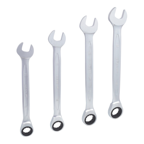 KS Tools Jeu de clés mixtes à cliquet GEARplus, 4 pcs. 24-32mm