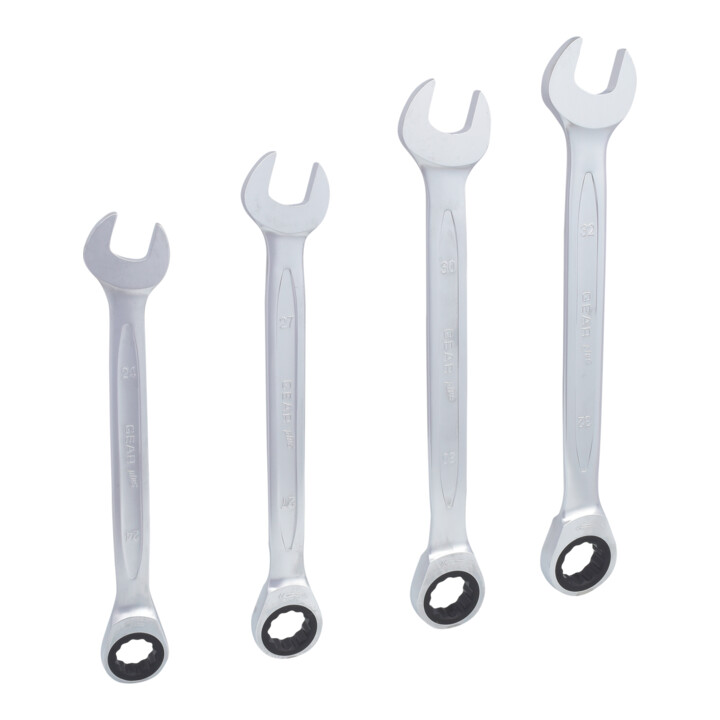 KS Tools Jeu de clés mixtes à cliquet GEARplus, 4 pcs. 24-32mm