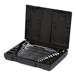 KS Tools Jeu de clés mixtes à cliquet réversible GEARplus,12 pcs.