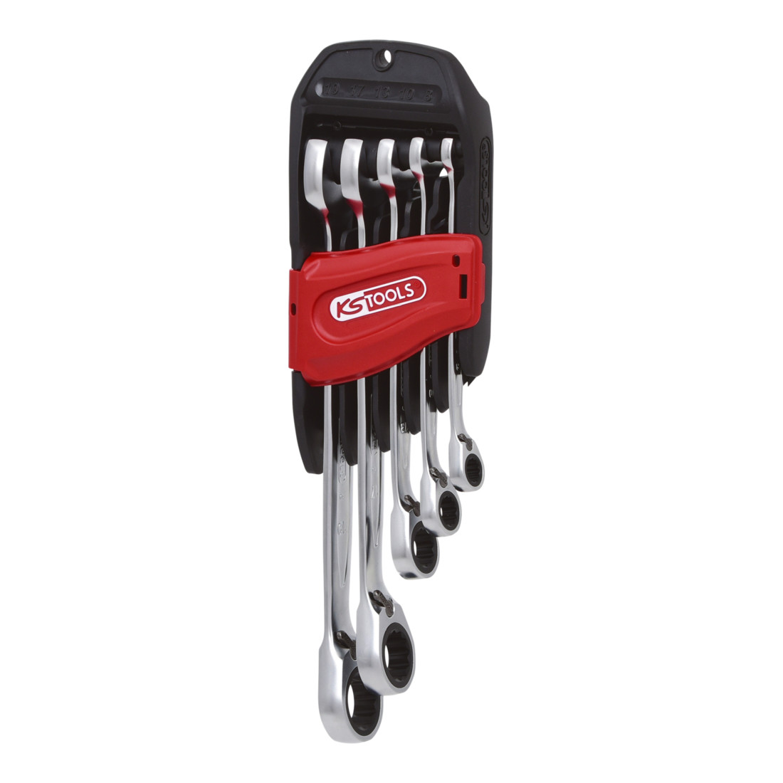 KS Tools Jeu de clés mixtes à cliquet réversible GEARplus, 5 pcs. 8-19mm
