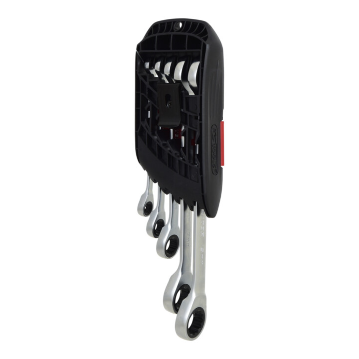 KS Tools Jeu de clés mixtes coudées avec anneau d'arrêt GEARplus RINGSTOP, 5 pcs.