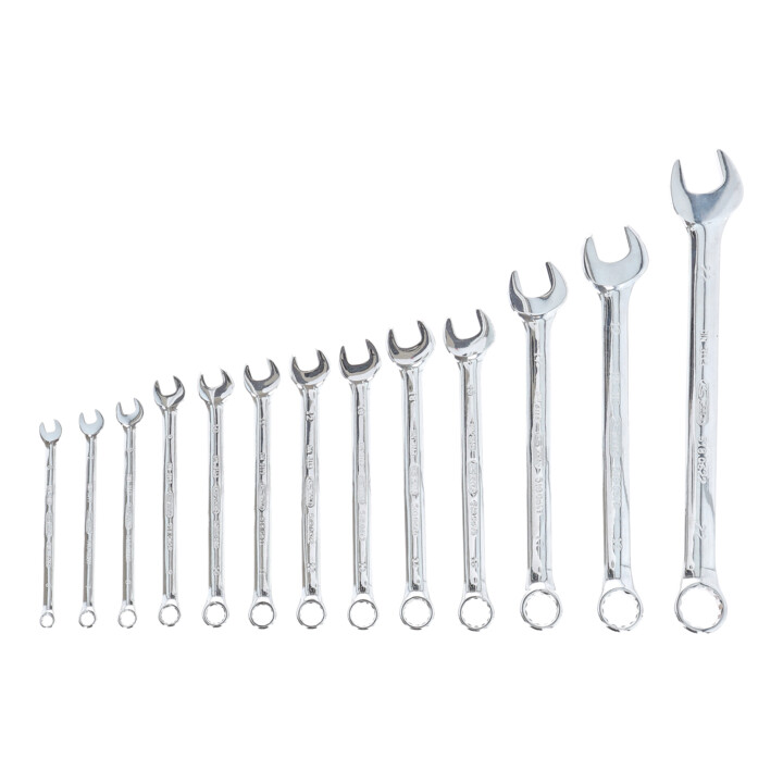 KS Tools Jeu de clés mixtes coudées CHROMEplus, 13 pcs.