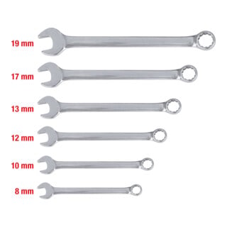 KS Tools Jeu de clés mixtes coudées EDELSTAHL, 6 pcs.