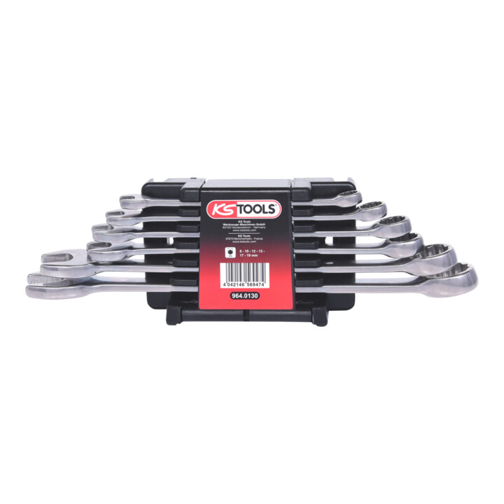 KS Tools Jeu de clés mixtes coudées EDELSTAHL, 6 pcs.