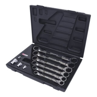 KS Tools Jeu de clés polygonales à cliquet GEARplus, 10 pcs. 8-19mm