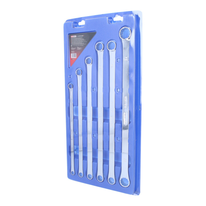 KS Tools Jeu de clés polygonales CHROMEplus, extra longues, 6 pcs.