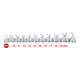 KS Tools Jeu de clés type QFC, 3/8" - 12 pans, 10 pcs.10-22mm