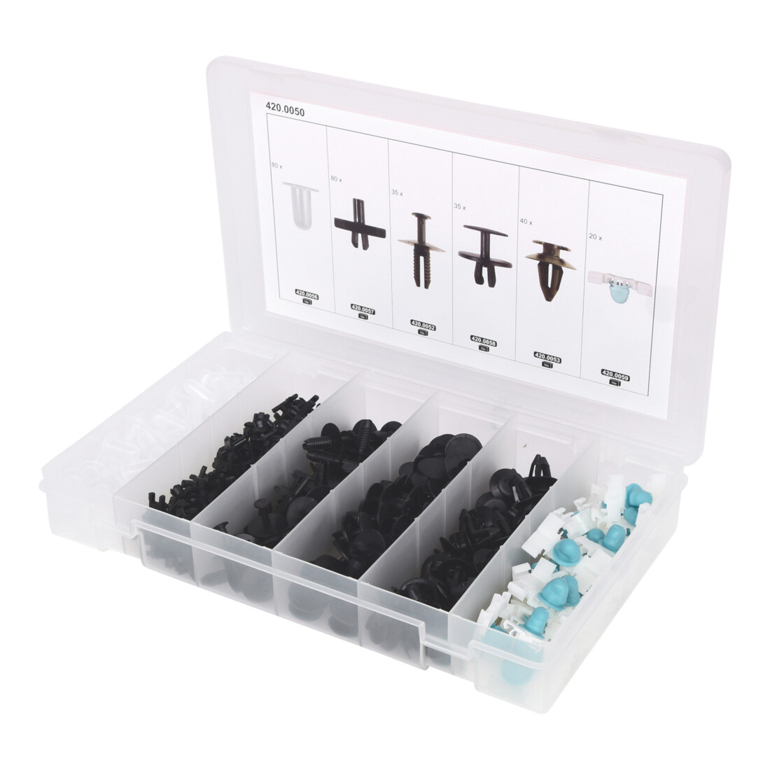 KS Tools Jeu de clips de fixation - BMW, 290 pcs