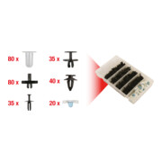 KS Tools Jeu de clips de fixation - BMW, 290 pcs-2