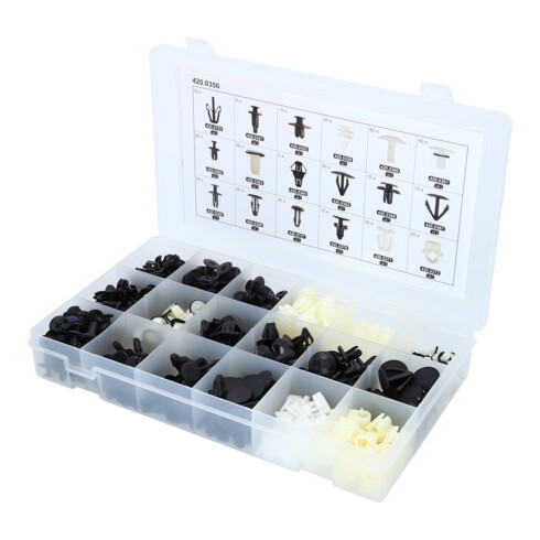 KS Tools Jeu de clips de fixation - Honda, 418 pcs