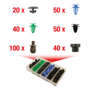 KS Tools Jeu de clips de fixation - Opel, 300 pcs-2