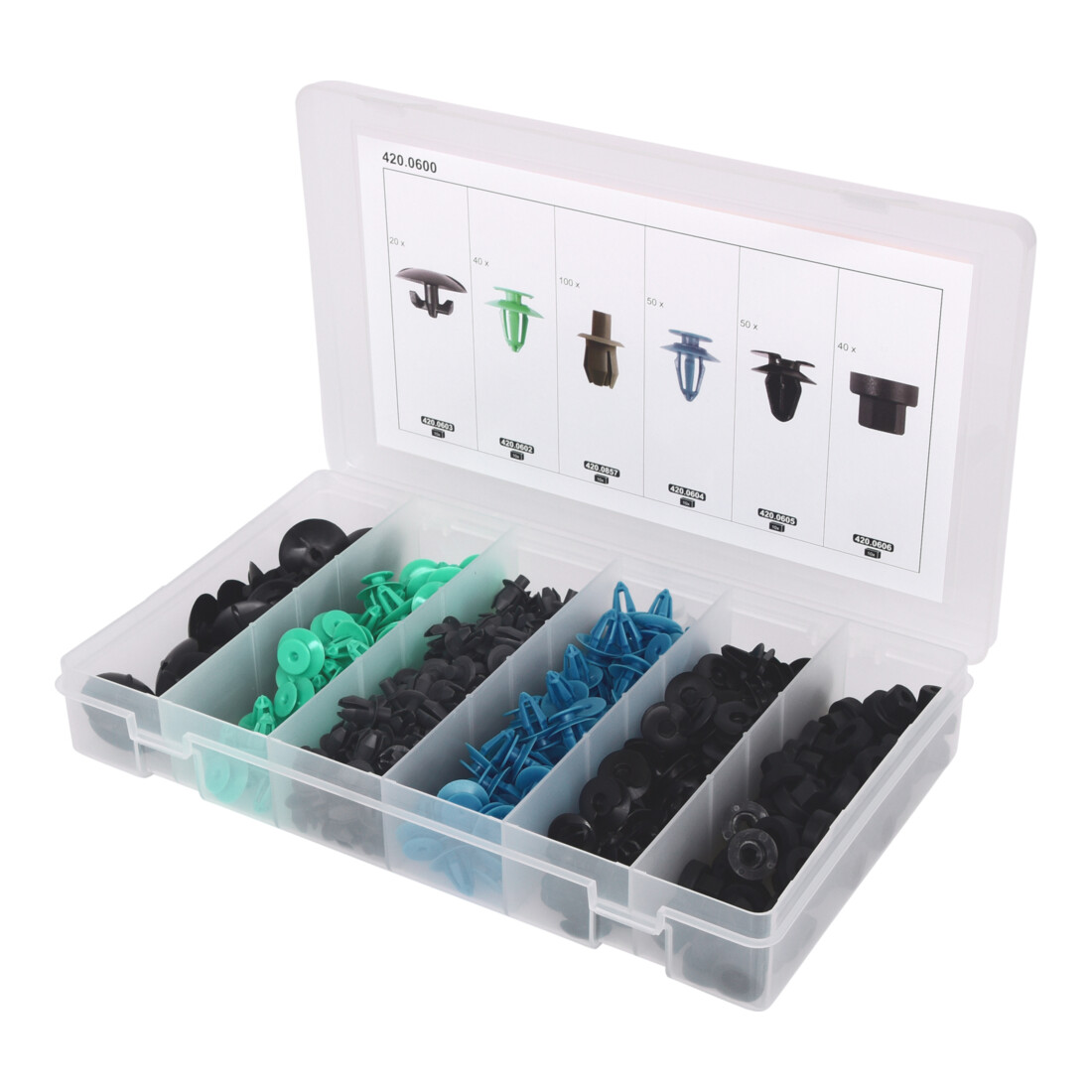 KS Tools Jeu de clips de fixation - Opel, 300 pcs