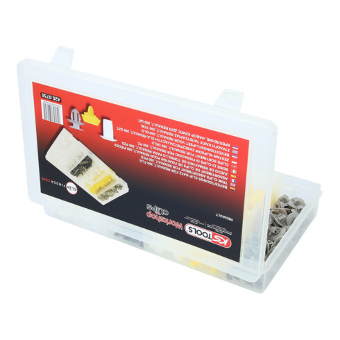 KS Tools Jeu de clips de fixation - Renault, 300 pcs