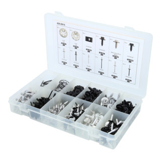 KS Tools Jeu de clips de fixation - serrage rapide, 400 pcs