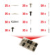 KS Tools Jeu de clips de fixation - serrage rapide, 400 pcs