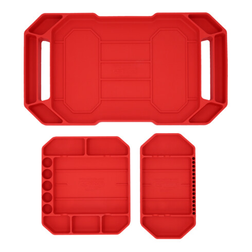 KS Tools Jeu de compartiments à outils en silicone, 3 pcs