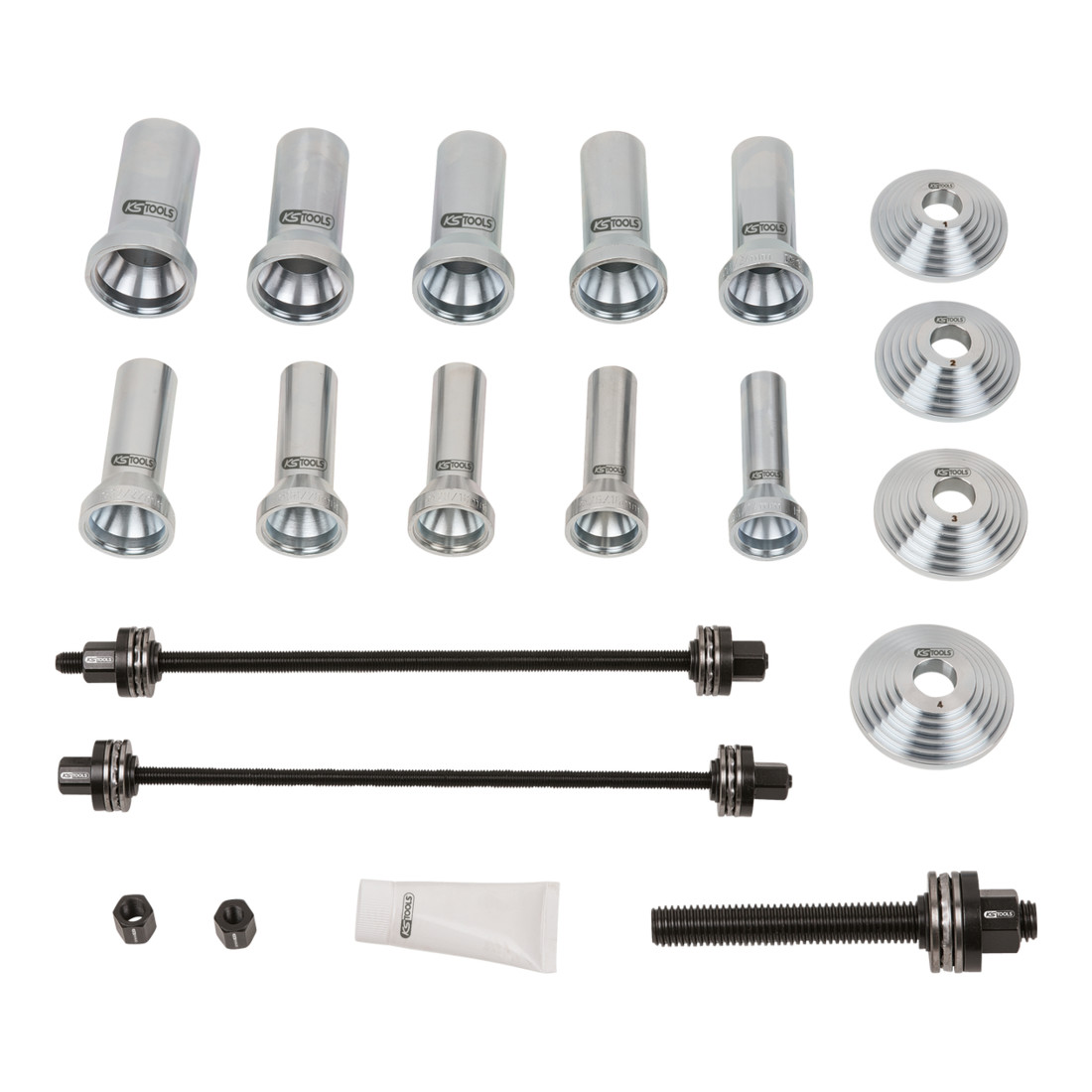 KS Tools Jeu de douilles de pression étagées, 22 pcs.