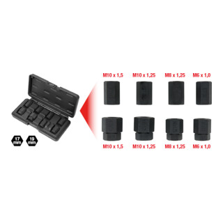 KS Tools Jeu de d'outils d'extraction et d'insertion de douilles, 12 pcs.