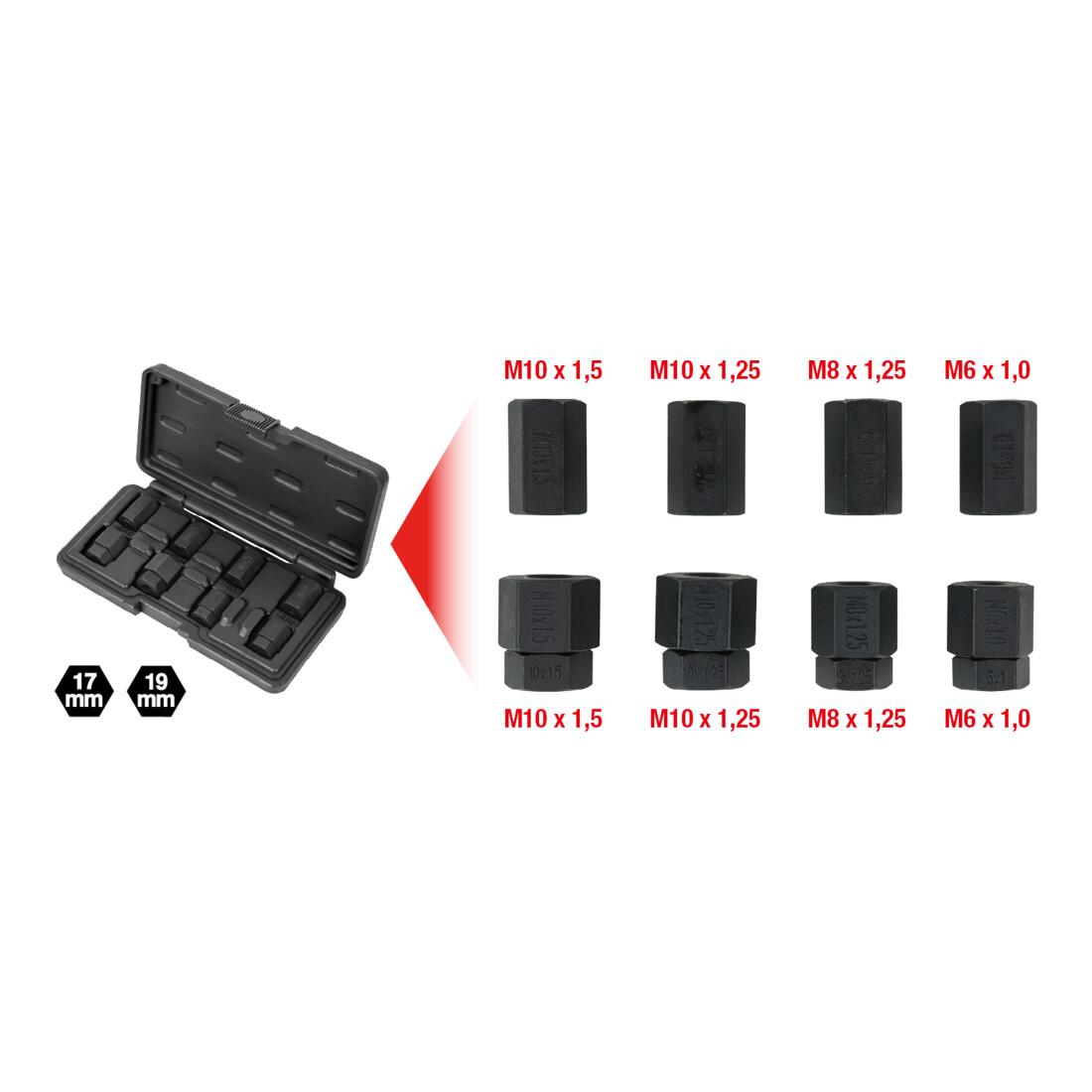 KS Tools Jeu de d'outils d'extraction et d'insertion de douilles, 12 pcs.