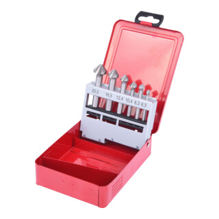 KS Tools Jeu de forets aléseurs HSS 90°, en box métal 6 pcs.